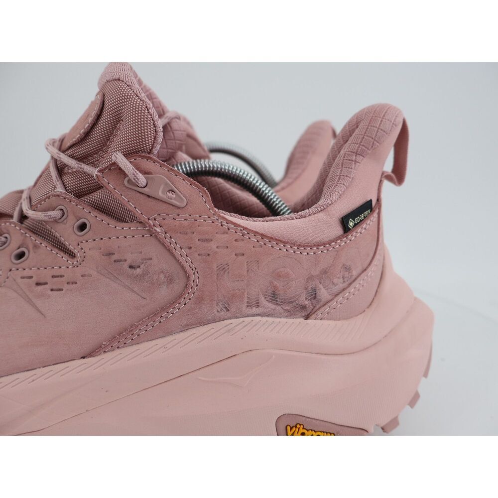 Hoka One One Kaha 2 Low GTX Hiking Shoes Unisex Pink Blush Size Women 13 Leather - Picture 6 of 14